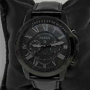 Fossil Grant NDW1 Mens Black Leather watch